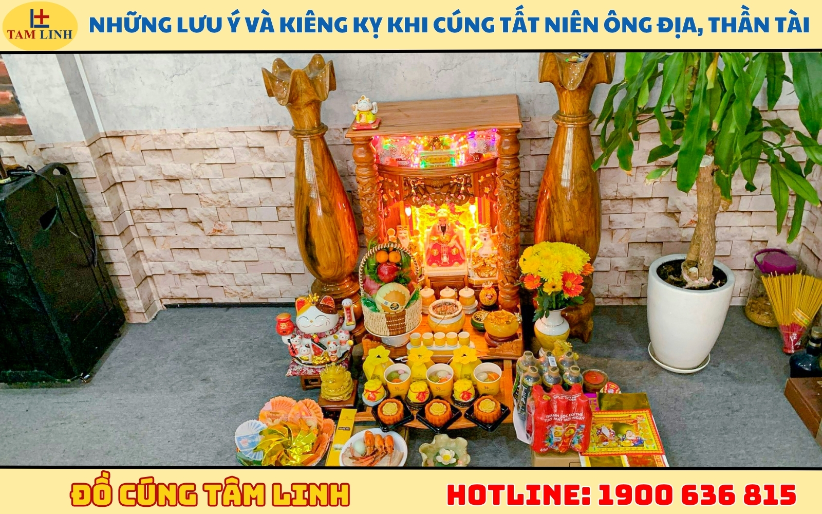 Những lưu ý và kiêng kỵ khi cúng tất niên ông Địa, Thần Tài