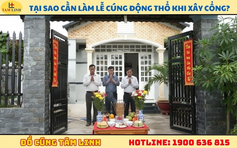 Tại sao cần làm lễ cúng động thổ khi xây cổng, tường rào