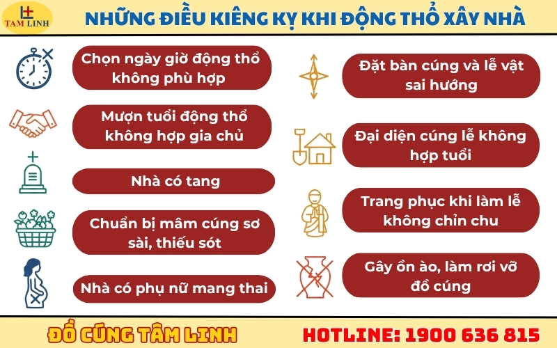 Tổng hợp 9+ những điều kiêng kỵ khi động thổ xây nhà