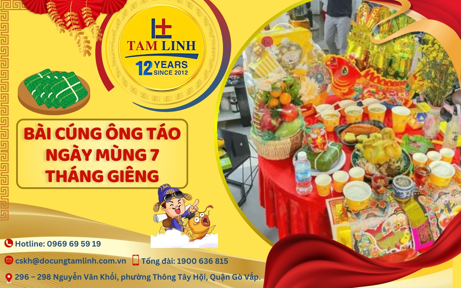 Bài cúng ông táo ngày mùng 7 tháng giêng