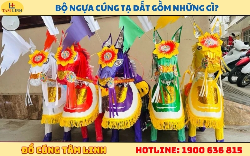 Bộ ngựa cúng tạ đất gồm những gì