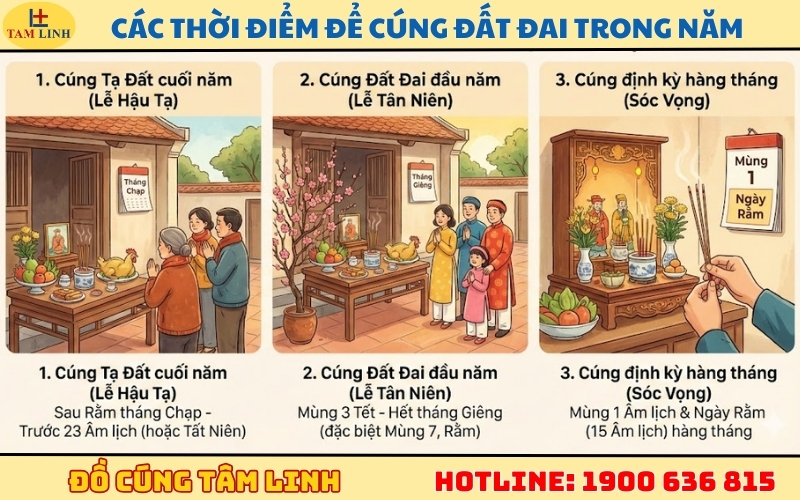 Các thời điểm _vàng_ để cúng đất đai trong năm