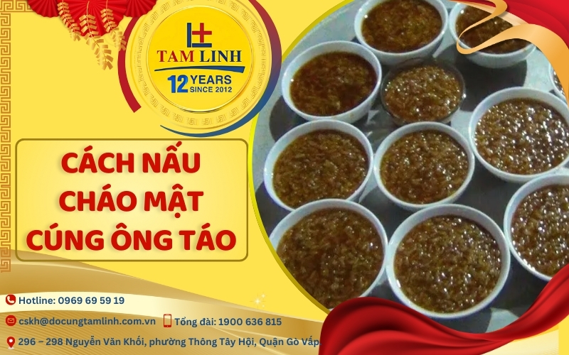 cách nấu cháo mật cúng ông táo