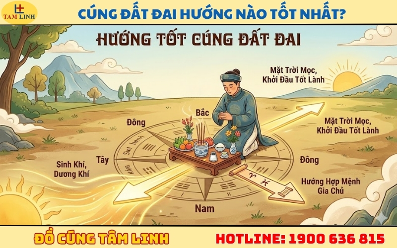 Cúng đất đai hướng nào tốt nhất