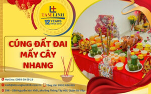 Cúng đất đai mấy cây nhang