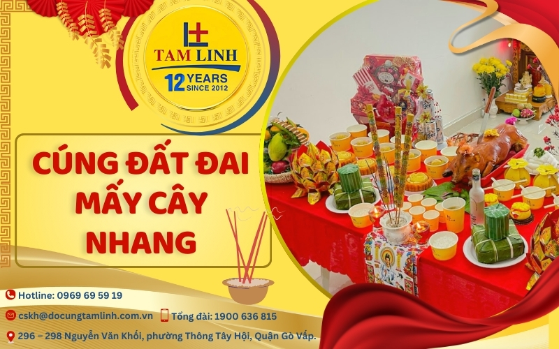 Cúng đất đai mấy cây nhang