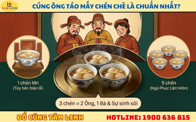 Cúng ông Táo mấy chén chè là chuẩn nhất