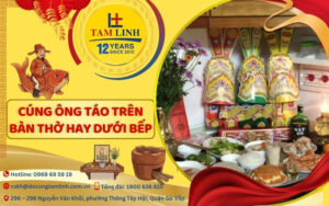 cúng ông táo trên bàn thờ hay dưới bếp