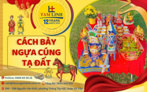 hướng dẫn cách bày ngựa cúng tạ đất