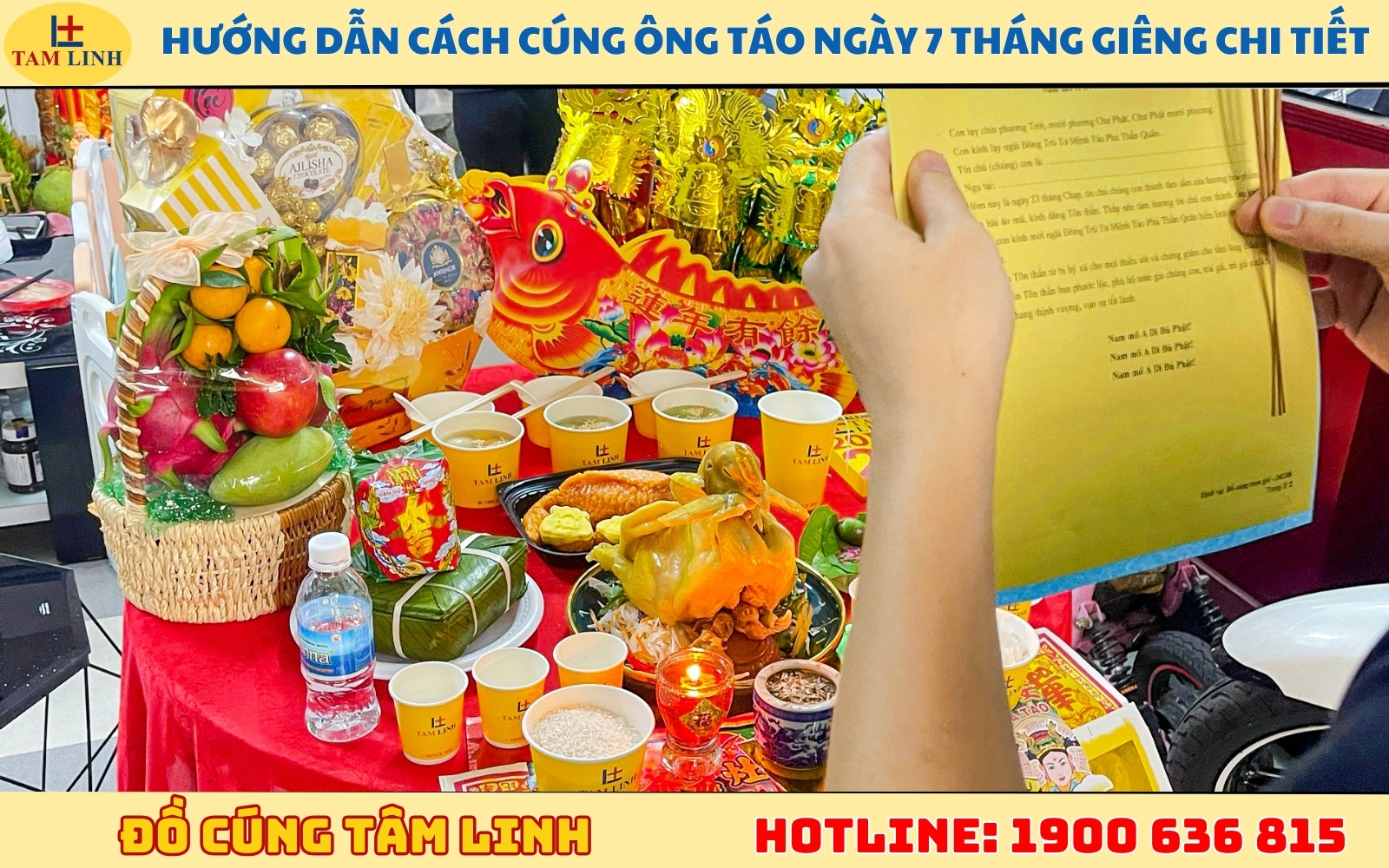 Hướng dẫn cách cúng Ông Táo ngày 7 tháng Giêng chi tiết