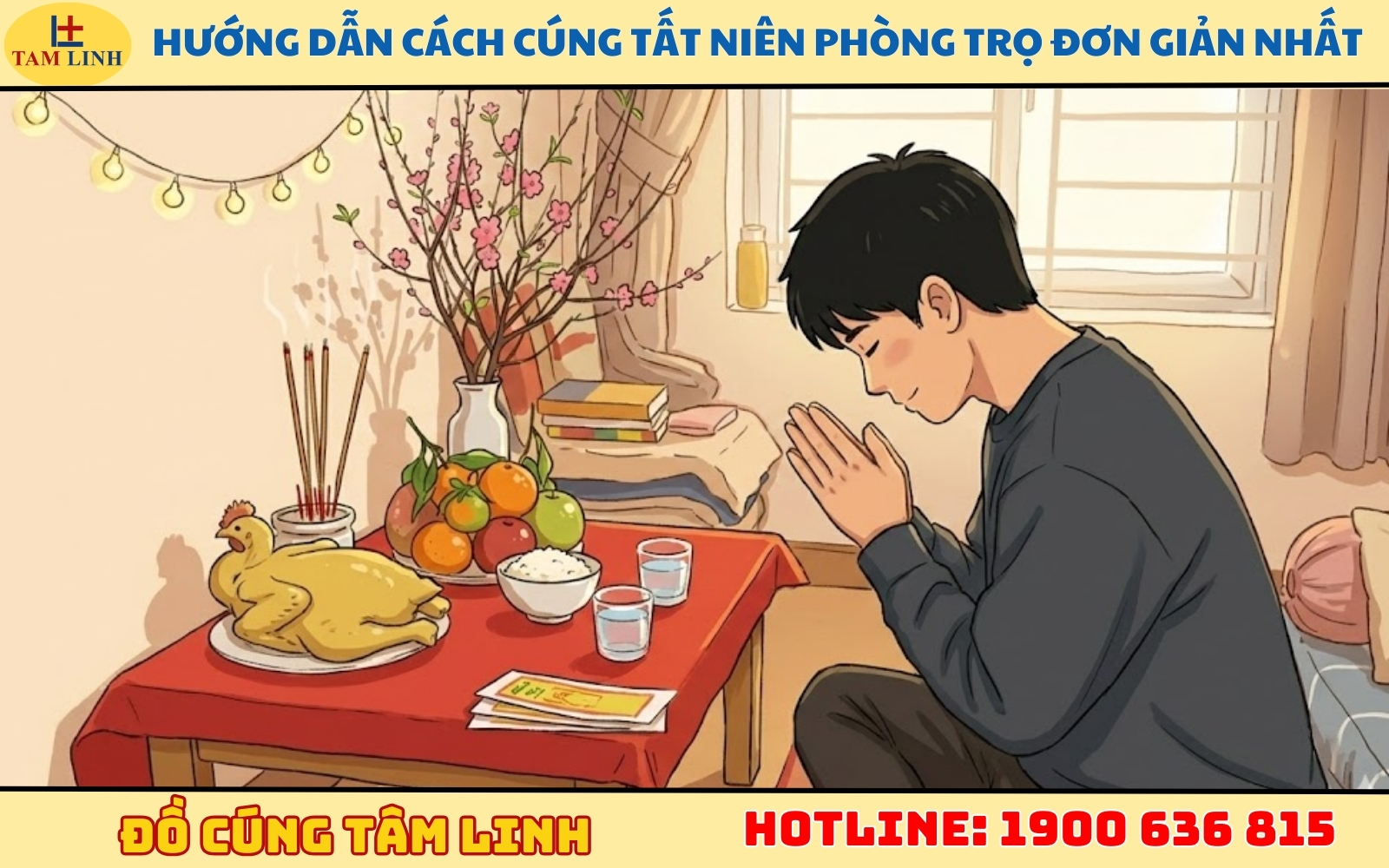 Hướng dẫn cách cúng tất niên phòng trọ đơn giản nhất