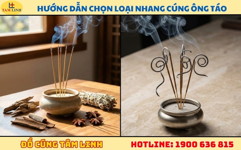 Hướng dẫn chọn loại nhang cúng ông Táo
