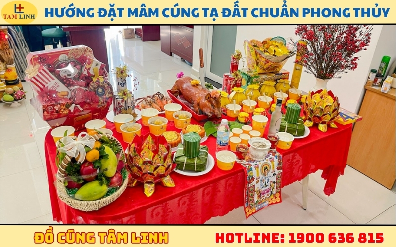 Hướng đặt mâm cúng tạ đất chuẩn phong thủy