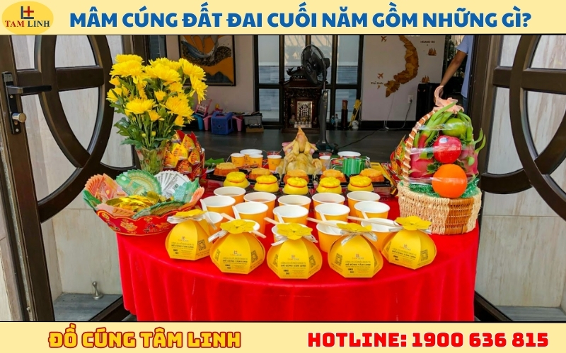Mâm cúng đất đai cuối năm gồm những gì_