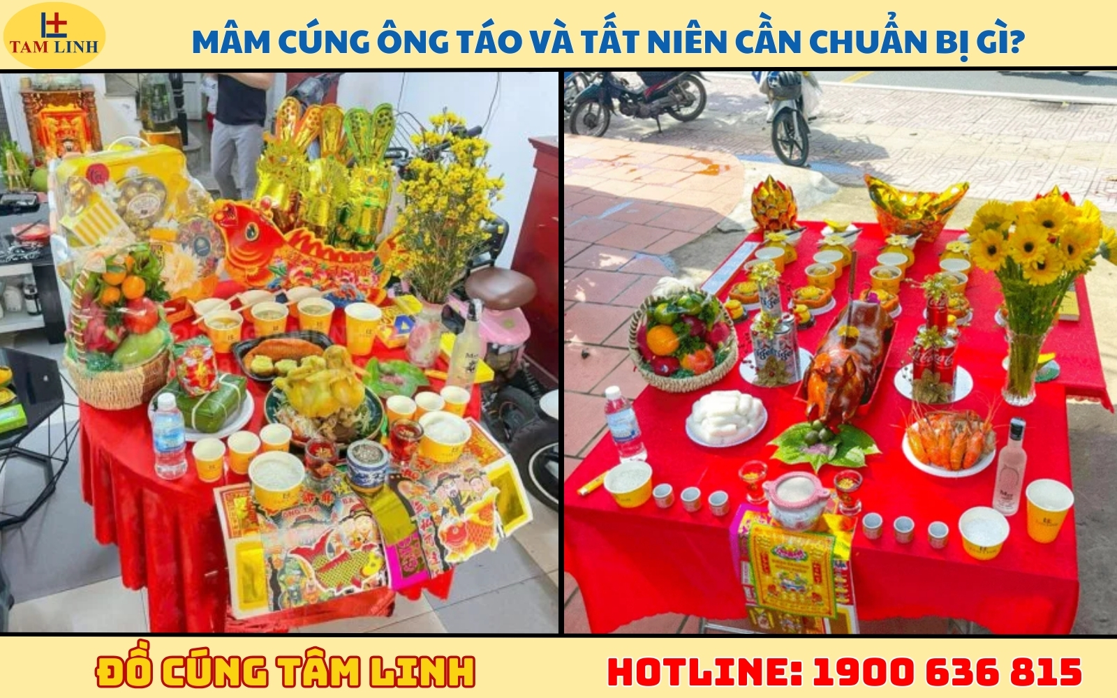 Mâm cúng ông Táo và Tất niên cần chuẩn bị gì