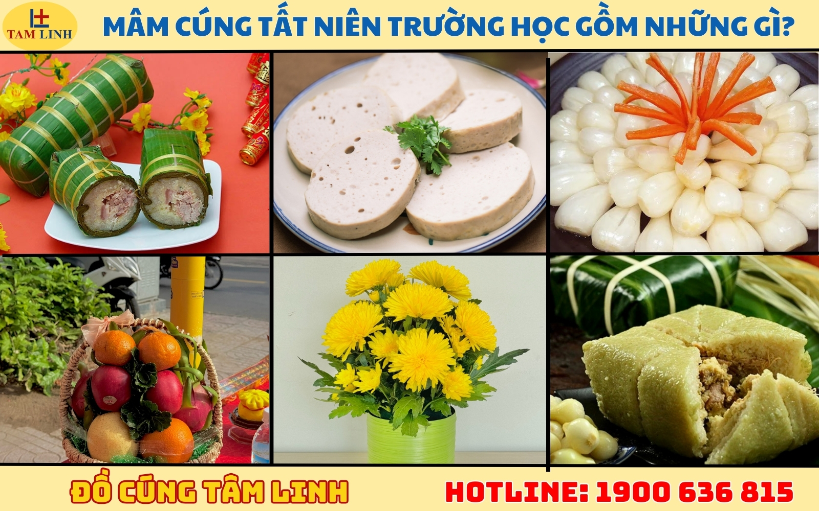 Mâm cúng tất niên trường học gồm những gì