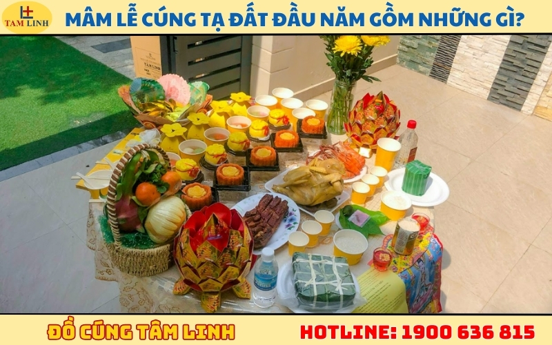 Mâm lễ cúng tạ đất đầu năm gồm những gì