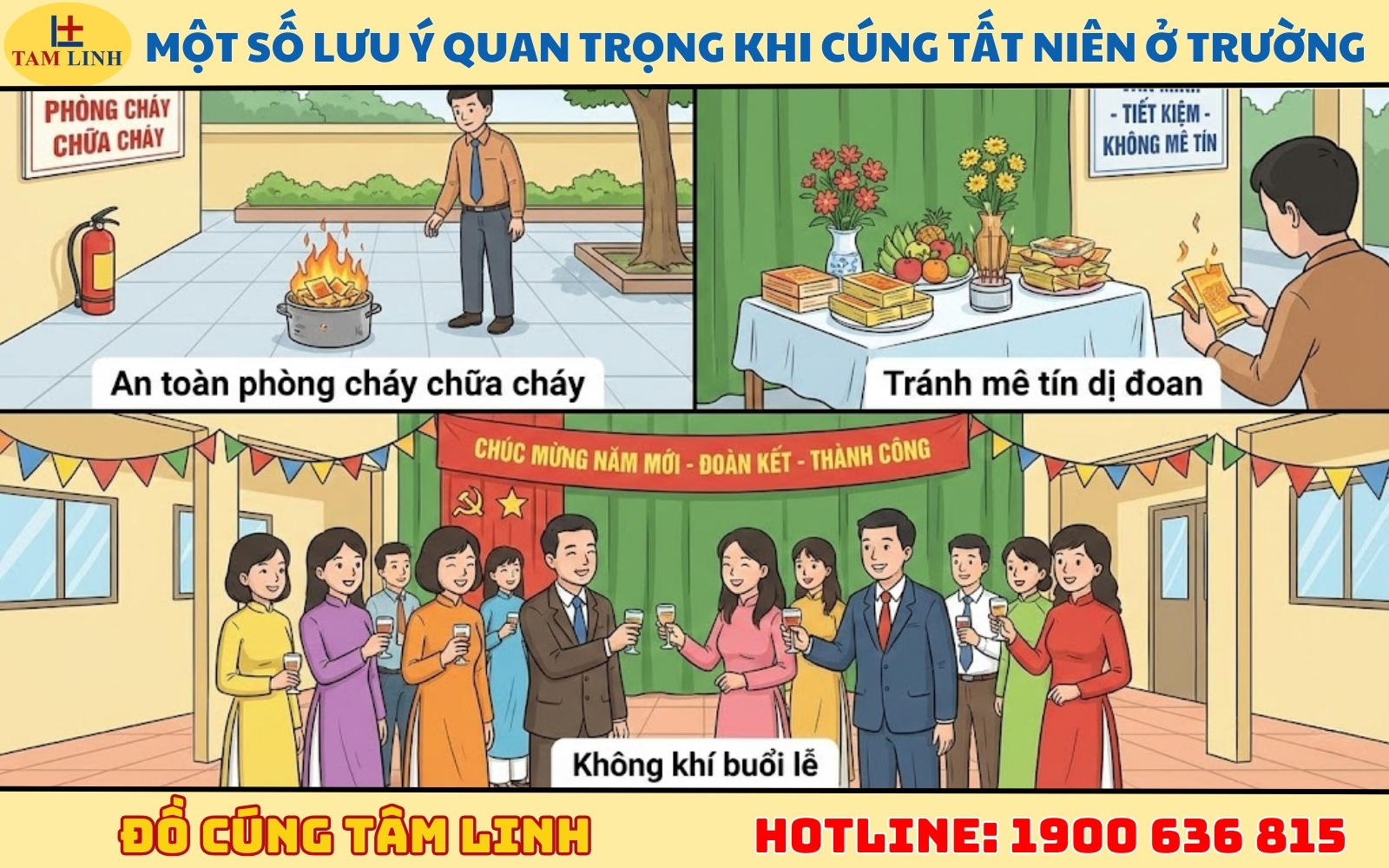 Một số lưu ý quan trọng khi cúng tất niên ở trường
