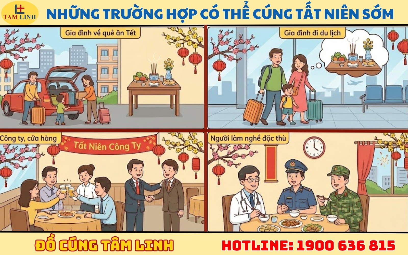 Những trường hợp có thể cúng tất niên sớm