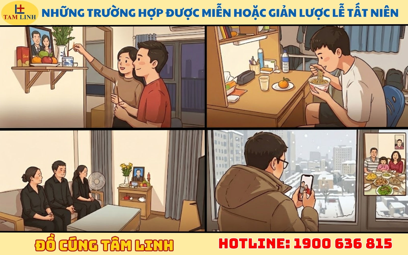 Những trường hợp nào có thể miễn hoặc giản lược lễ Tất niên