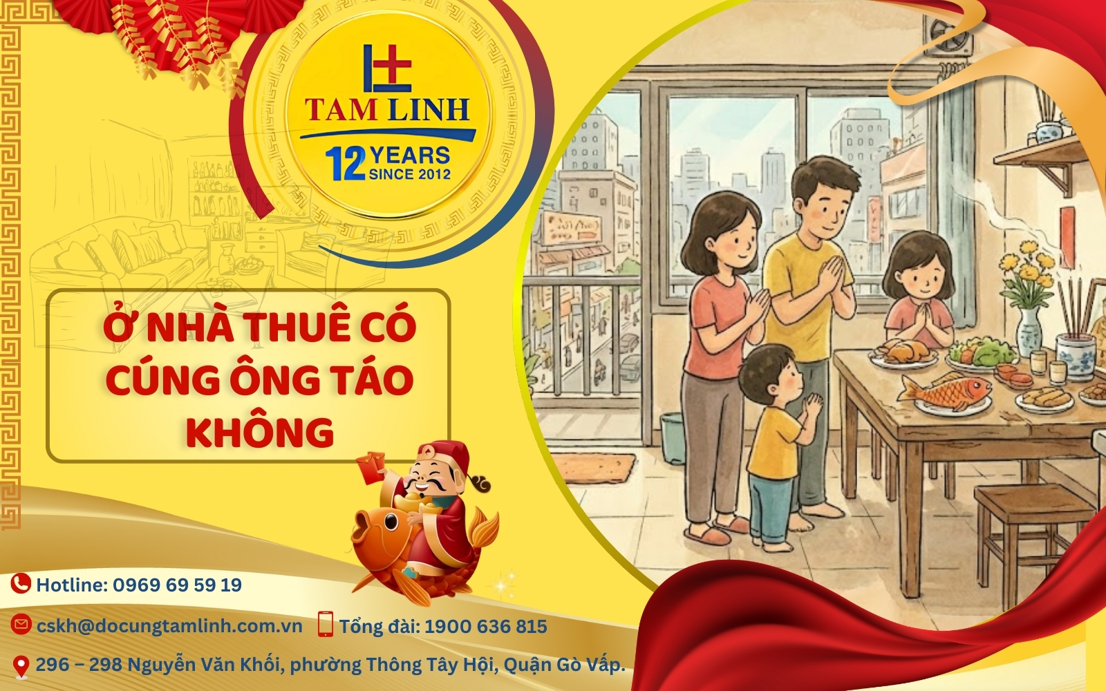 ở nhà thuê có cúng ông Táo không