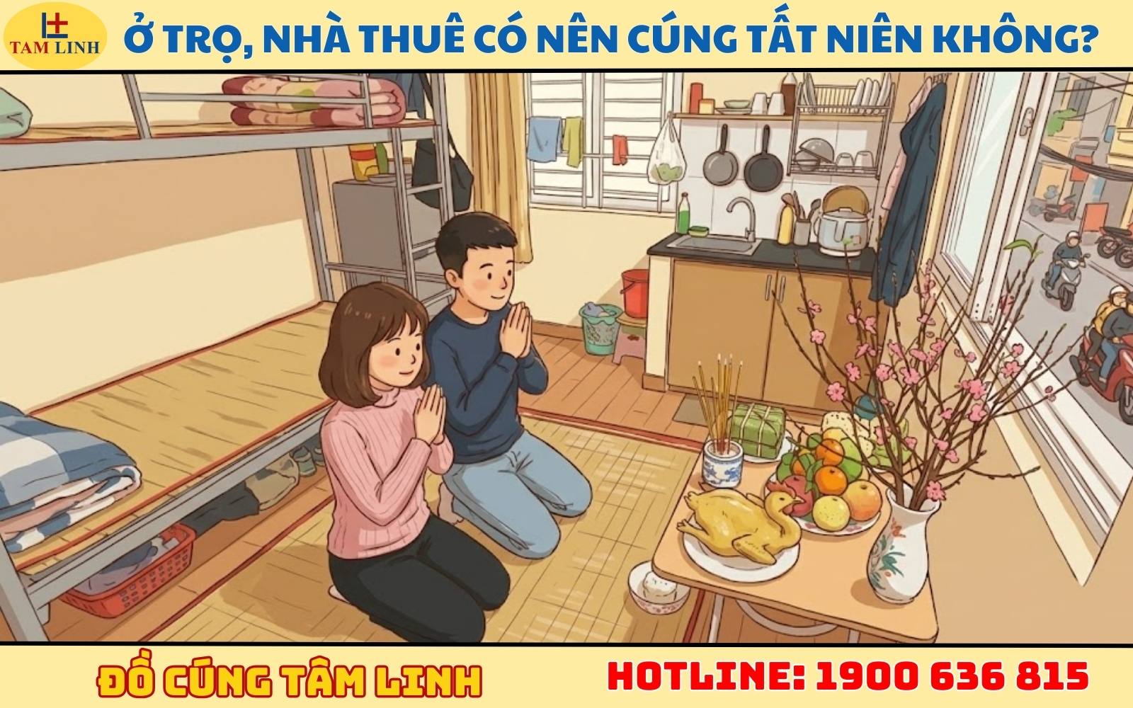 Ở trọ, nhà thuê có nên cúng tất niên không