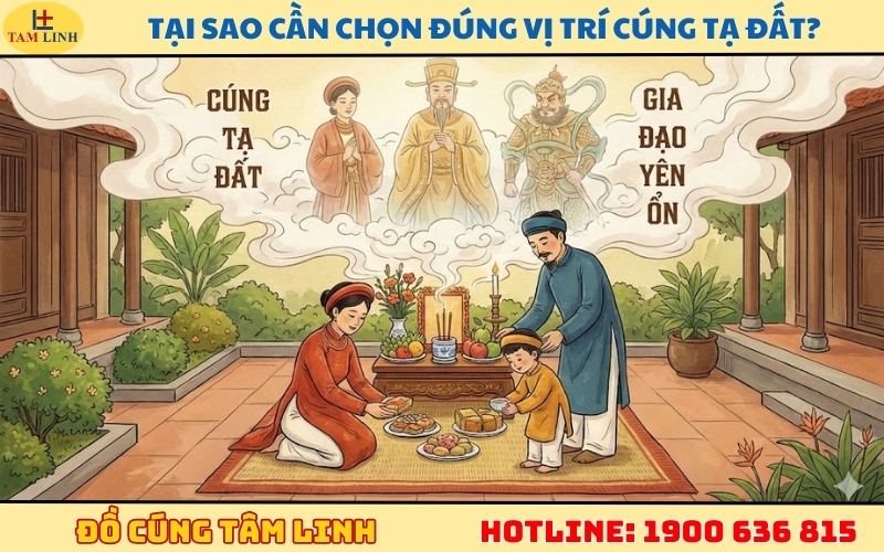 Tại sao cần chọn đúng vị trí cúng tạ đất