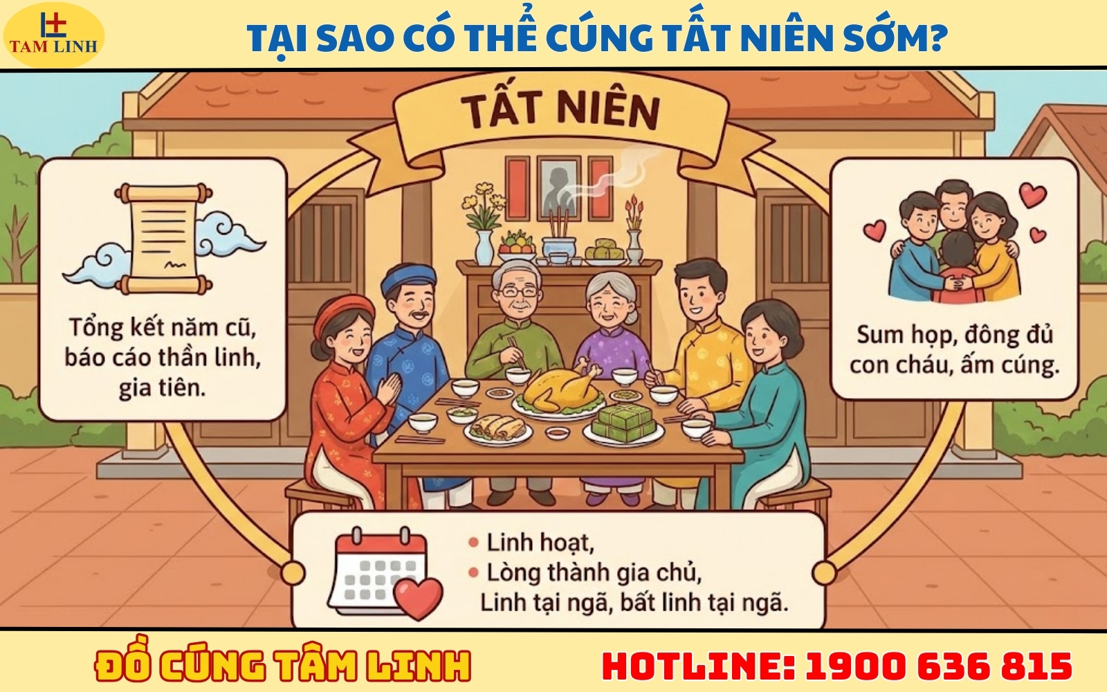 Tại sao có thể cúng tất niên sớm
