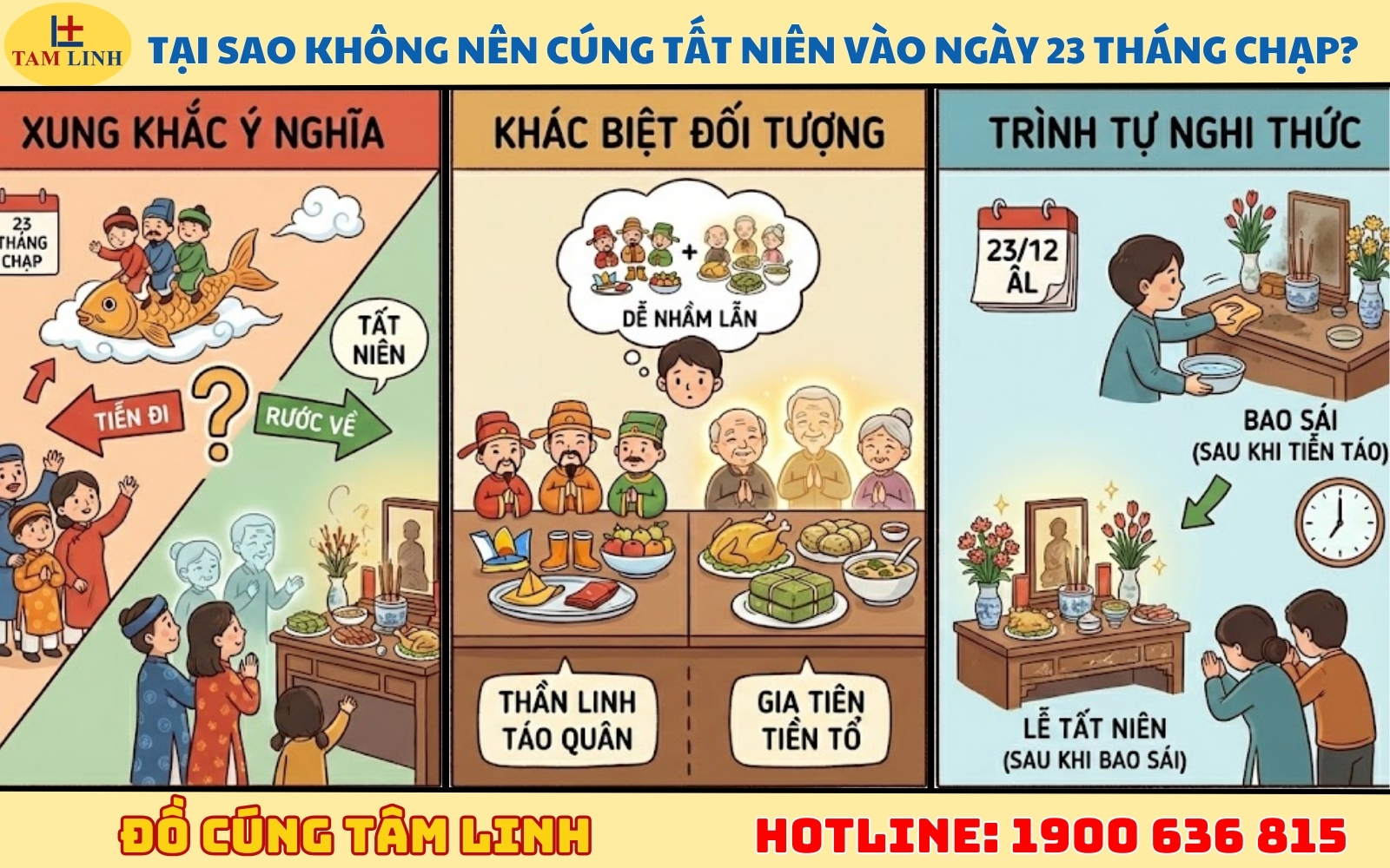 Tại sao không nên cúng Tất niên vào ngày 23 tháng Chạp