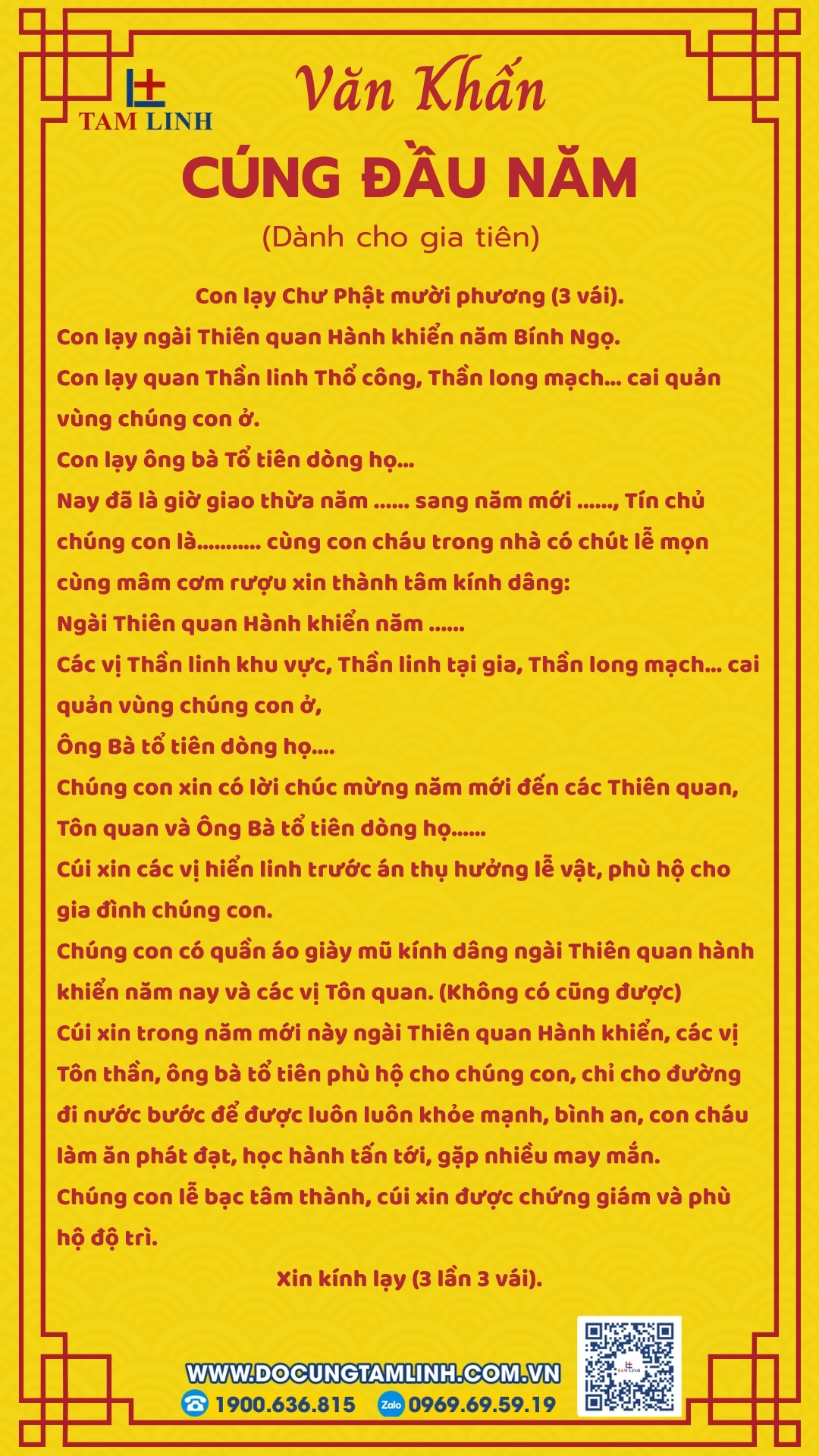 bài cúng gia tiên đầu năm