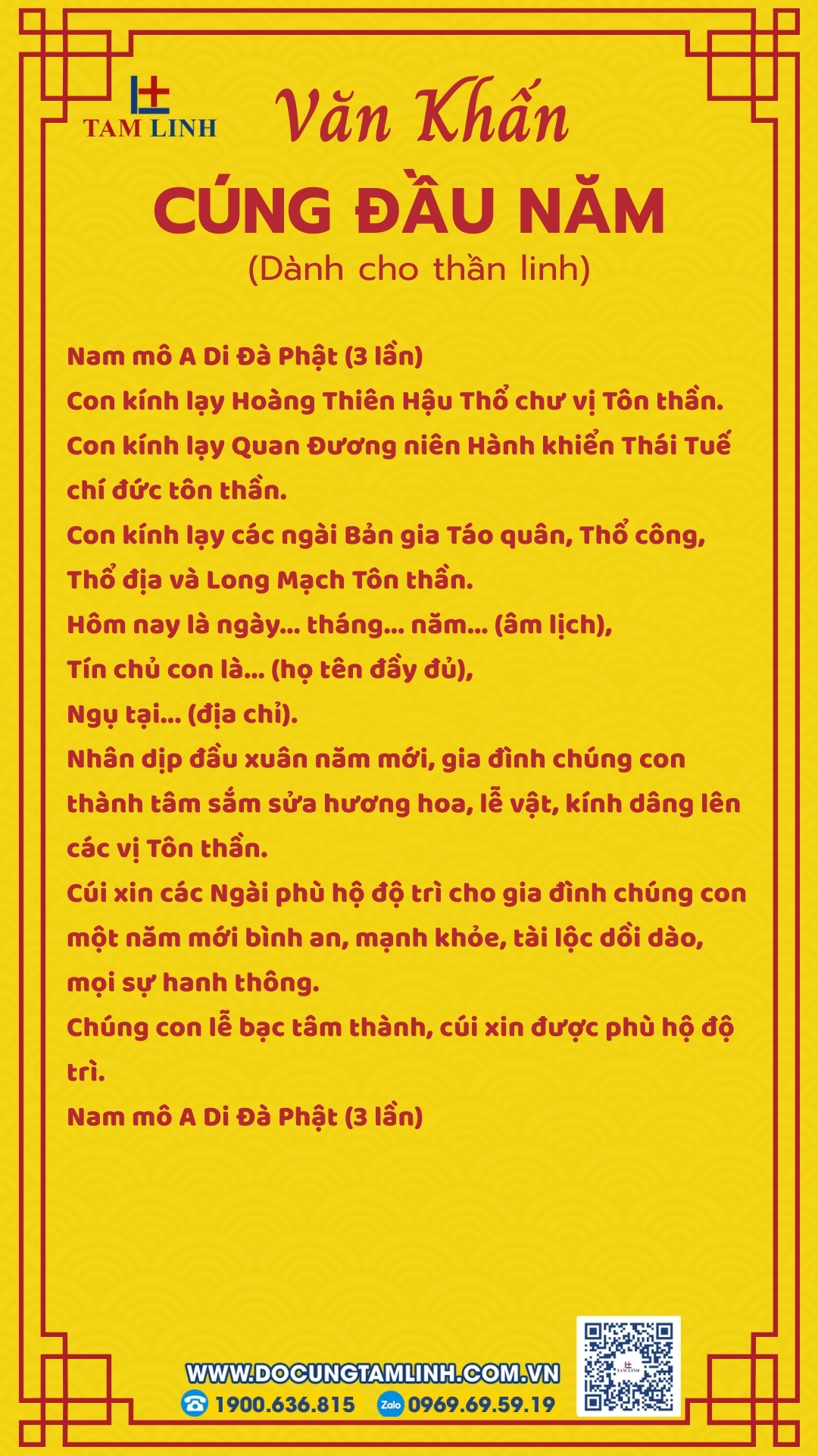 bài cúng thần linh