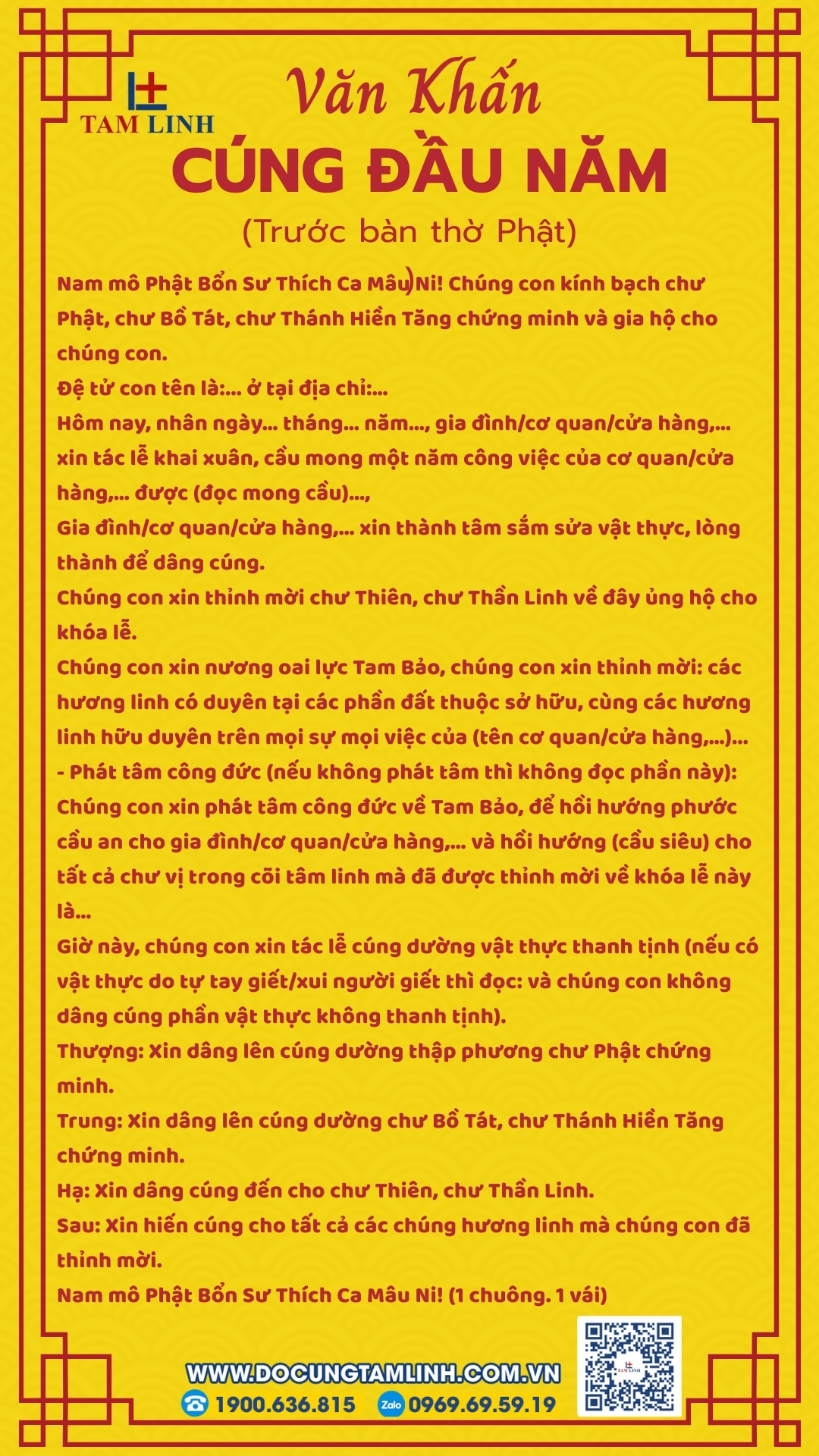 bài cúng trước bàn thờ phật