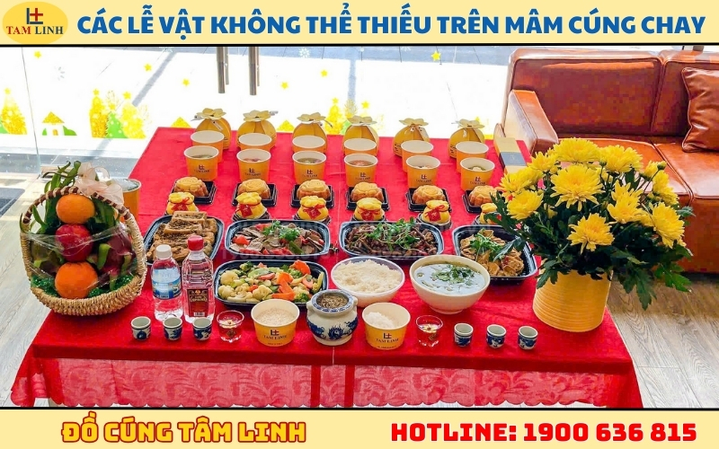 Các lễ vật không thể thiếu trên mâm cúng chay