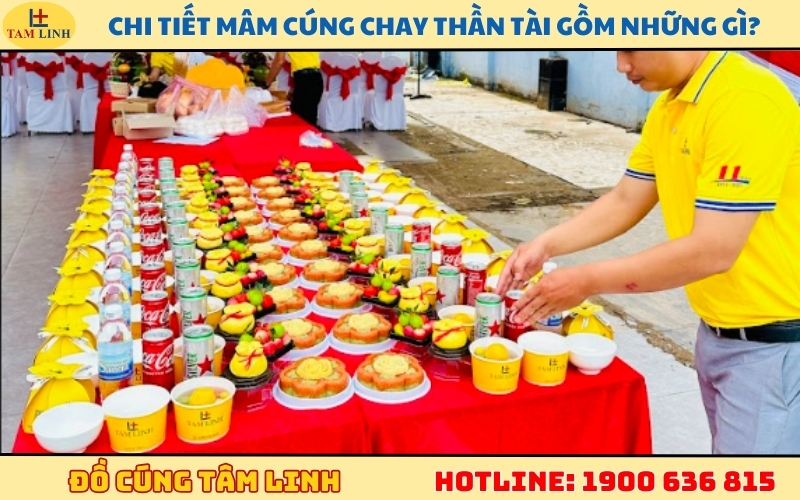 Chi tiết mâm cúng chay Thần Tài gồm những gì