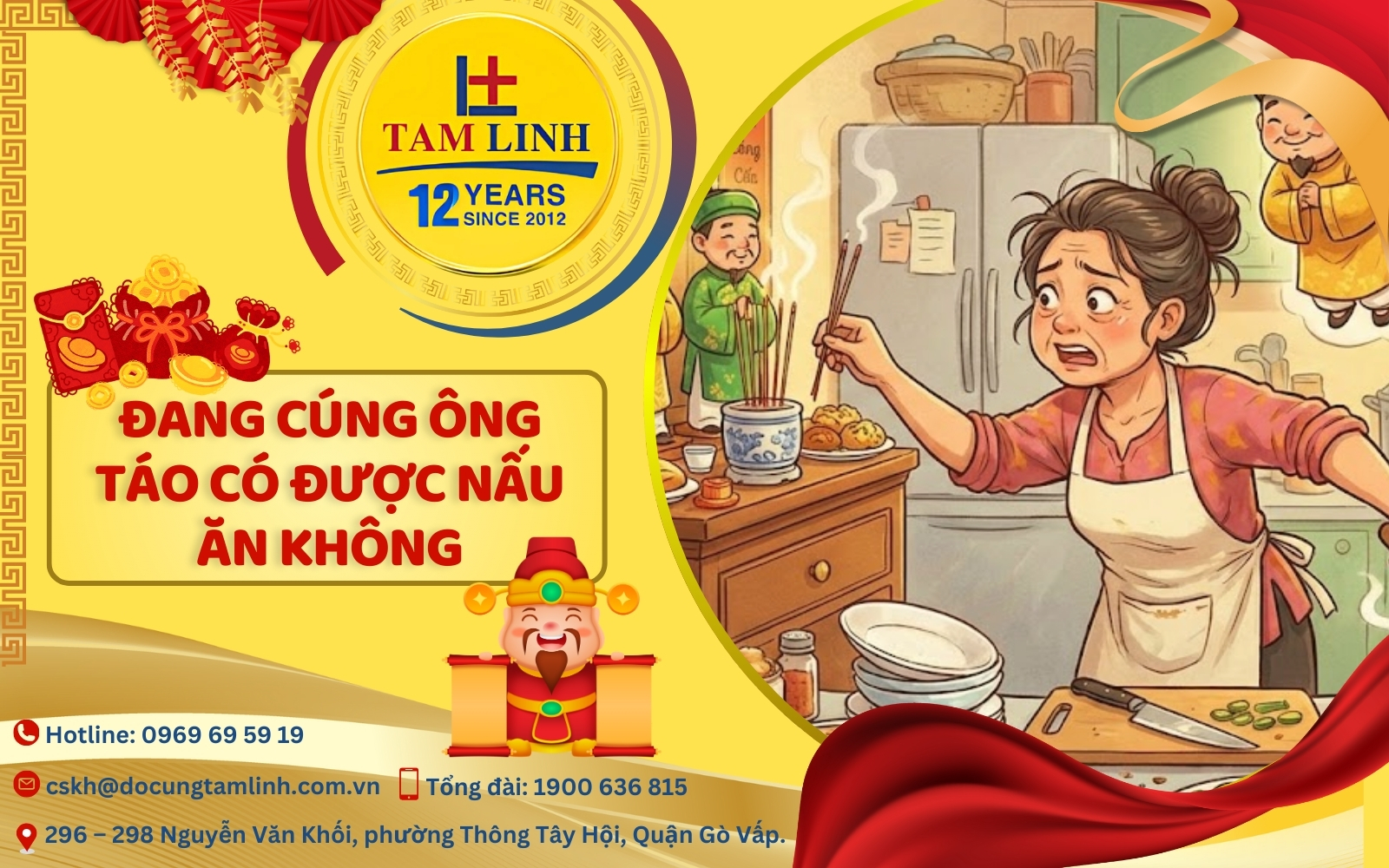 đang cúng Ông Táo có được nấu ăn không