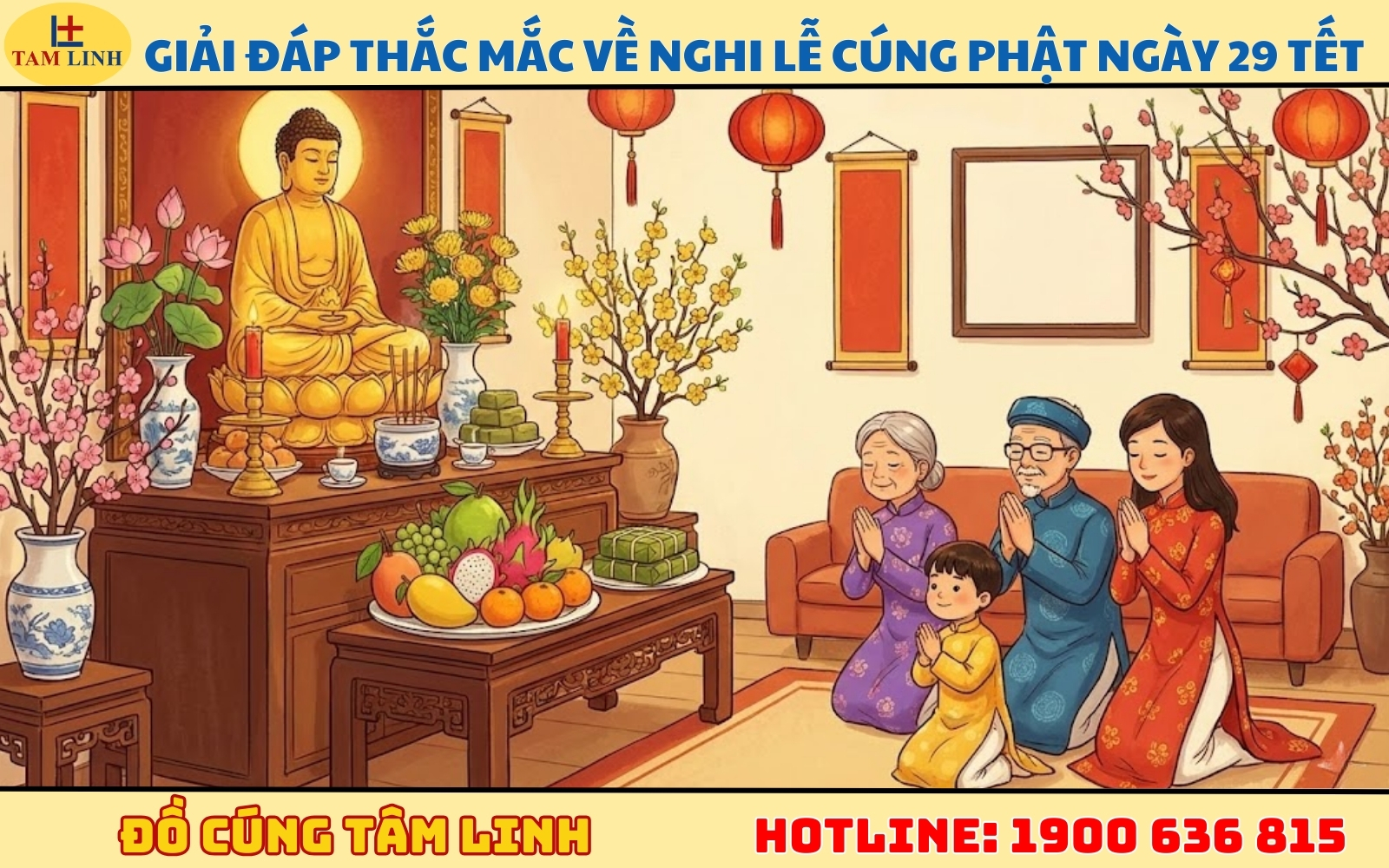 Giải đáp thắc mắc về nghi lễ cúng Phật ngày 29 Tết