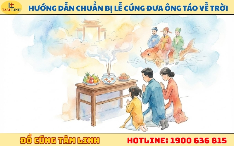 Hướng dẫn chuẩn bị lễ cúng đưa ông Táo về trời