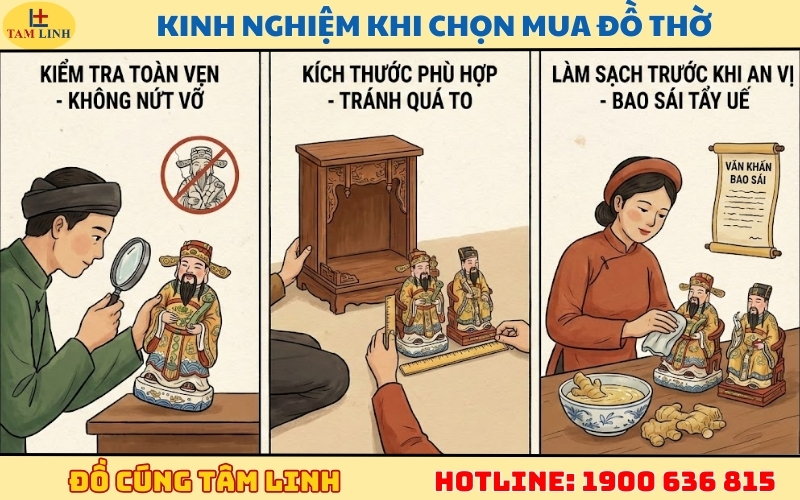 Kinh nghiệm khi chọn mua đồ thờ