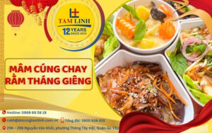 mâm cúng chay rằm tháng giêng