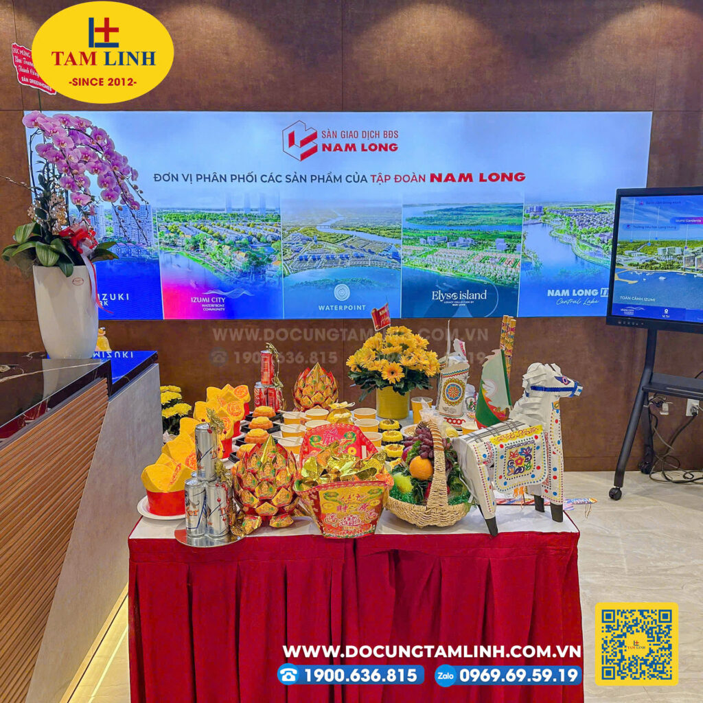 mâm cúng khai trương cho công ty