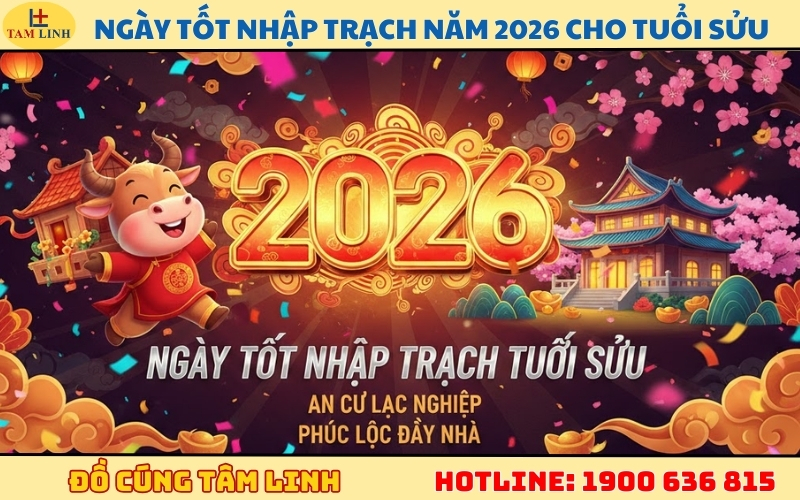 Ngày tốt nhập trạch năm 2026 cho tuổi Sửu