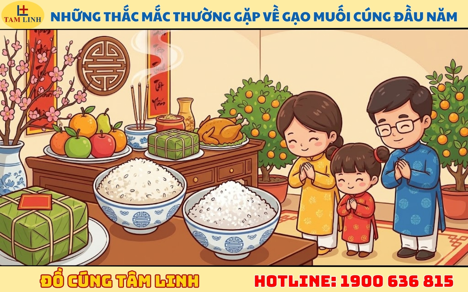 Những thắc mắc thường gặp về gạo muối cúng đầu năm