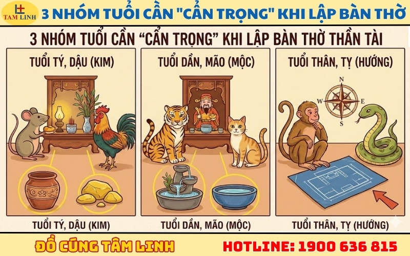 Tại sao có thắc mắc _Tuổi nào không nên thờ Thần Tài