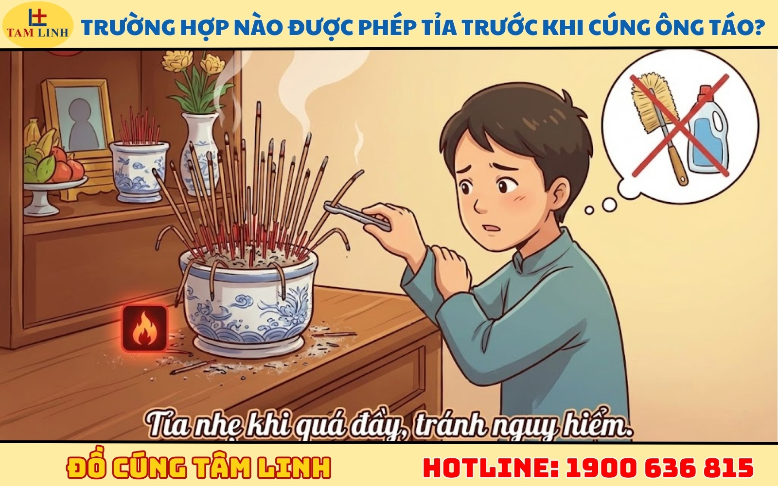 Trường hợp nào được phép tỉa trước khi cúng ông táo