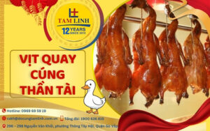 Vịt quay cúng Thần Tài