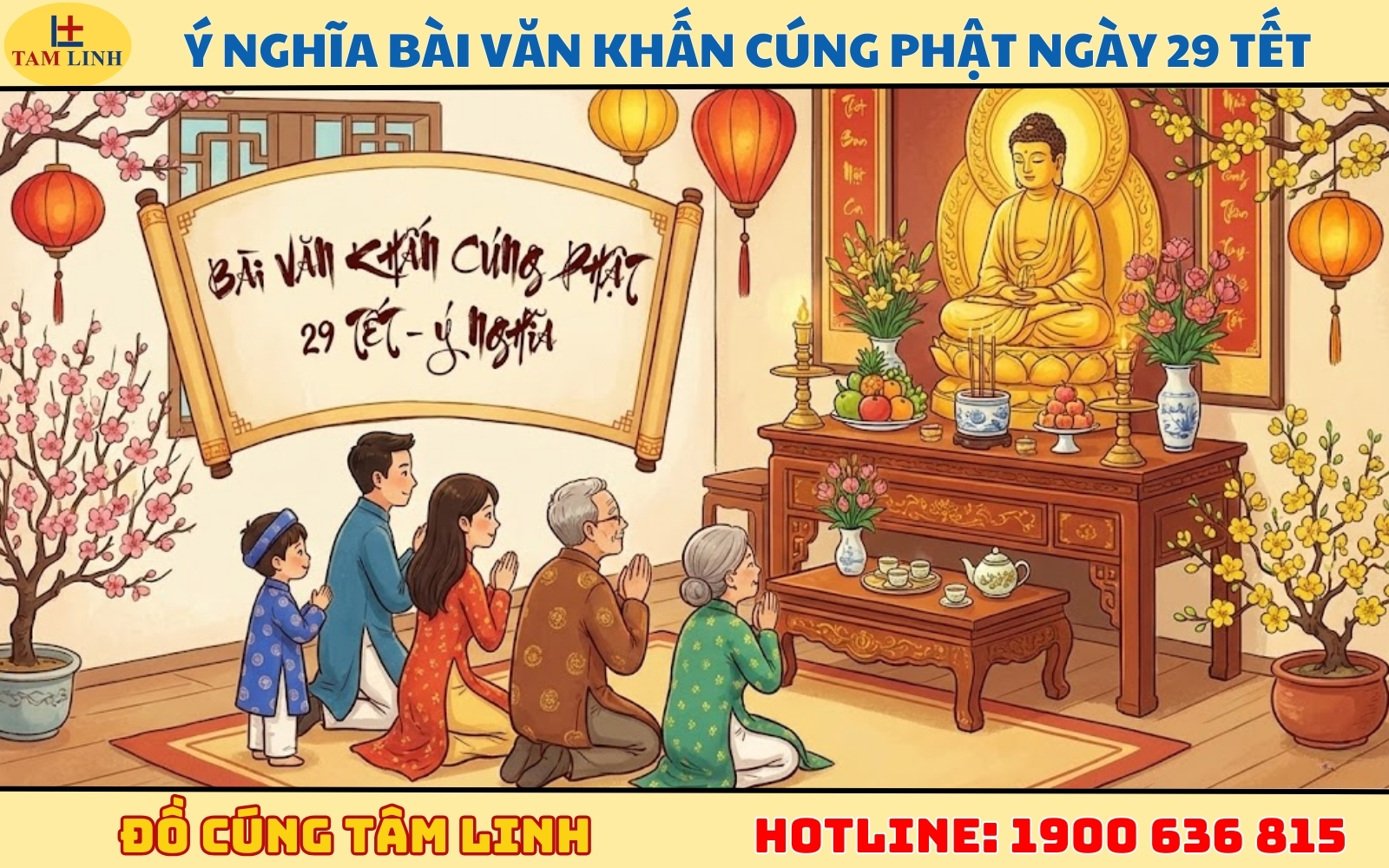 Ý nghĩa bài văn khấn cúng Phật ngày 29 Tết