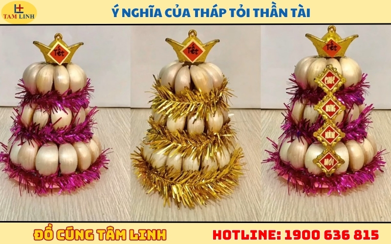 Ý nghĩa của tháp tỏi Thần Tài trong phong thủy tâm linh