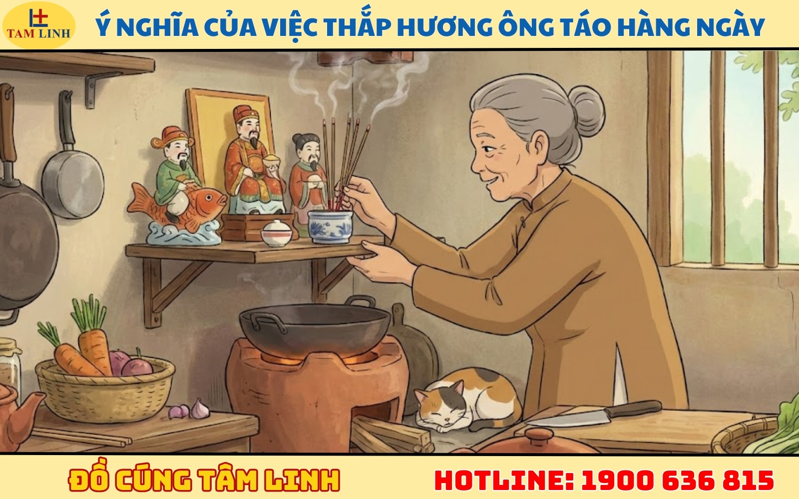 Ý nghĩa của việc thắp hương ông Táo hàng ngày