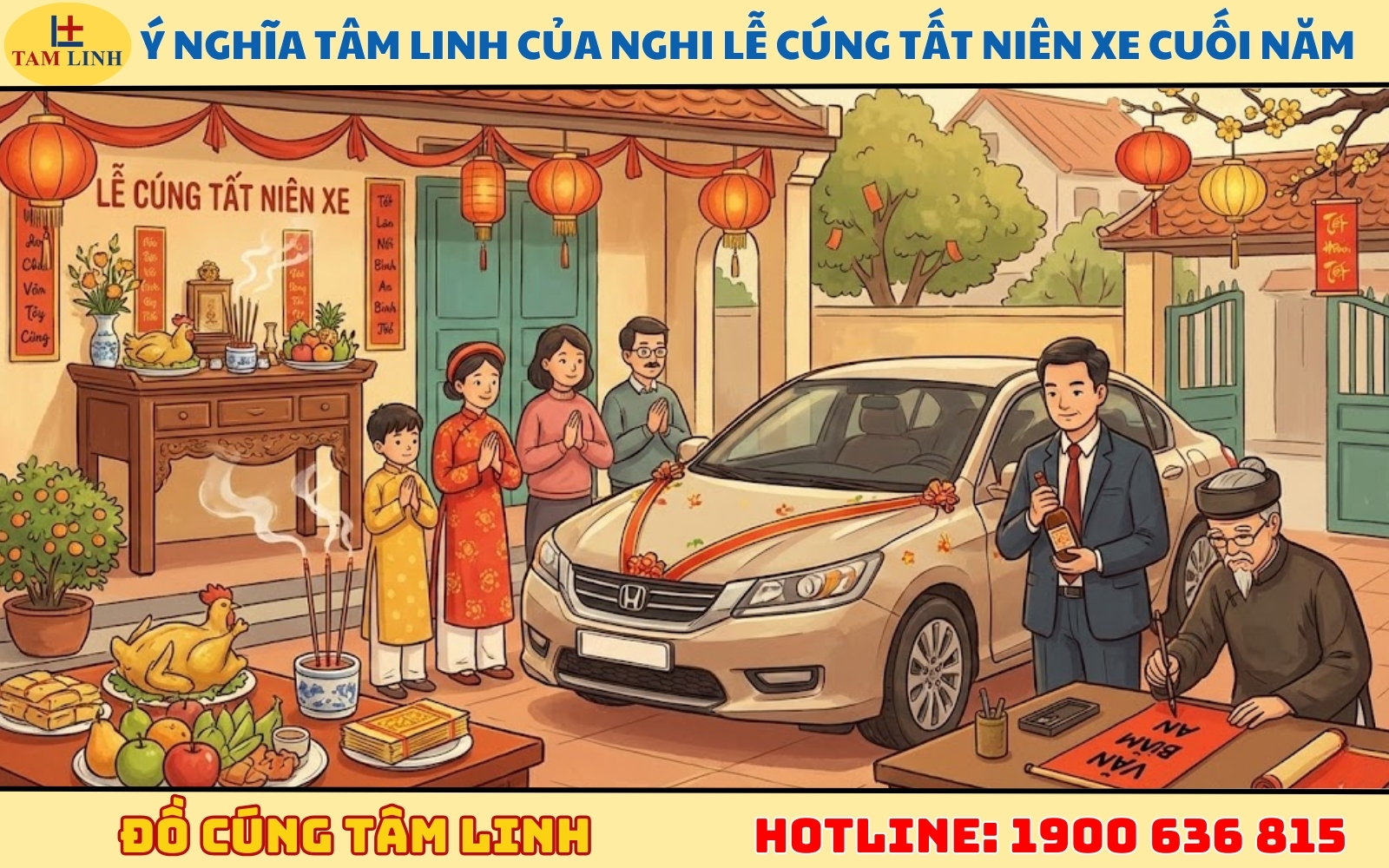 Ý nghĩa tâm linh của nghi lễ cúng tất niên xe cuối năm