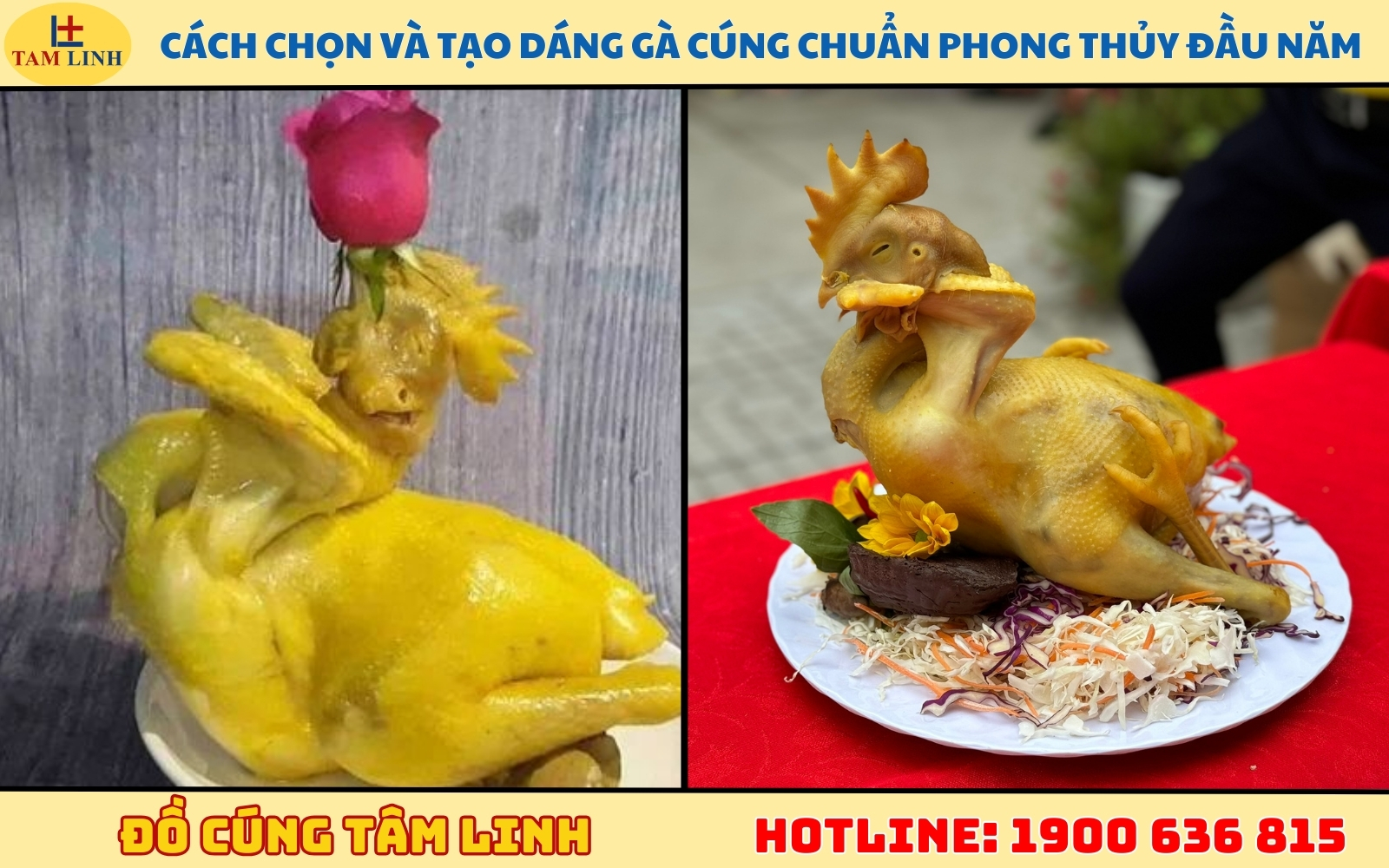 Cách chọn và tạo dáng gà cúng chuẩn phong thủy đầu năm